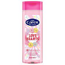 CAREX SHOWER GEL LOVE HEARTS 500ML