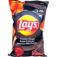 LAYS POTATO CHIPS AMERICAN BBQ 23G