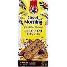 BAKERS GOOD MORNING BREAKFAST CHOCOLATE BISCUIT 300G