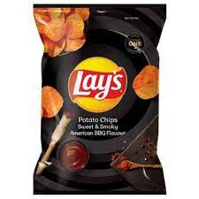 LAYS POTATO CHIPS AMERICAN BBQ 105G