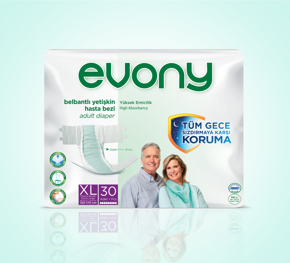 EVONY ADULT DIAPER X-LARGE 30PCS