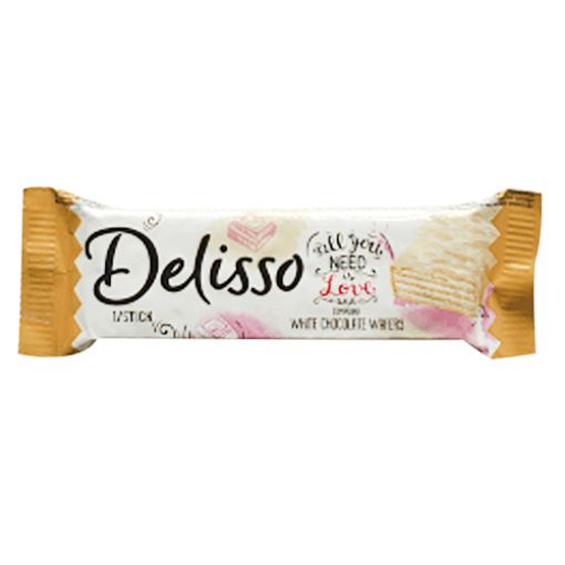 DELISSO WHITE CHOCOLATE WAFERS 20G