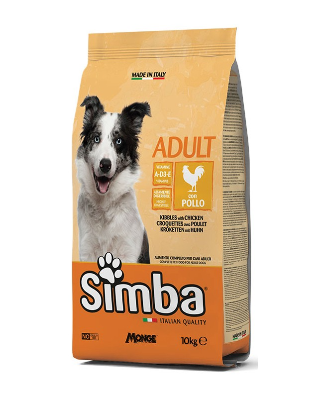 SIMBA ADULT DOG FOOD KIBBLES WITH CHICKEN 10KG