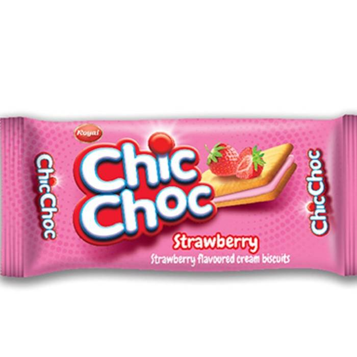 CHIC CHOC STRAWBERRY BISCUIT 28G
