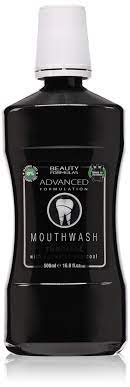 BEAUTY FORMULAS MOUTHWASH ADVANCED CHARCOAL 500ML