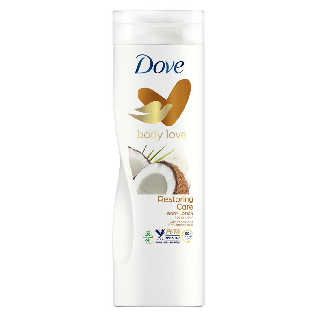 DOVE BODY LOVE COCONUT & ALMOND LOTION 400ML