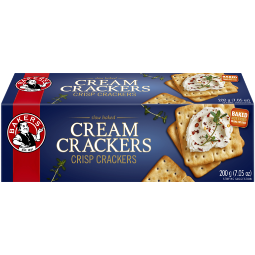 BAKERS CREAM CRACKERS 200G