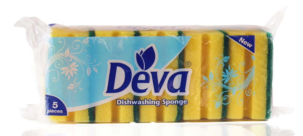 DEVA DISHWASHING SPONGE PACK SIZE