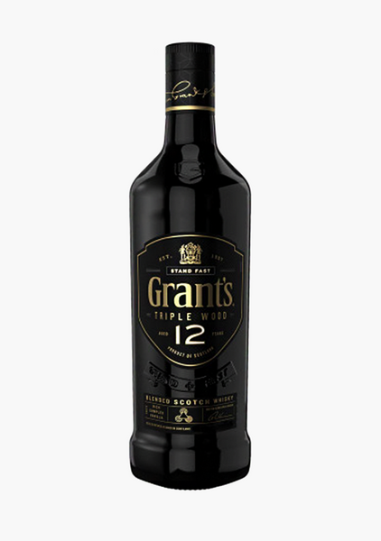 GRANTS STAND FAST TRIPPLE WOOD WHISKY  12YRS 750ML