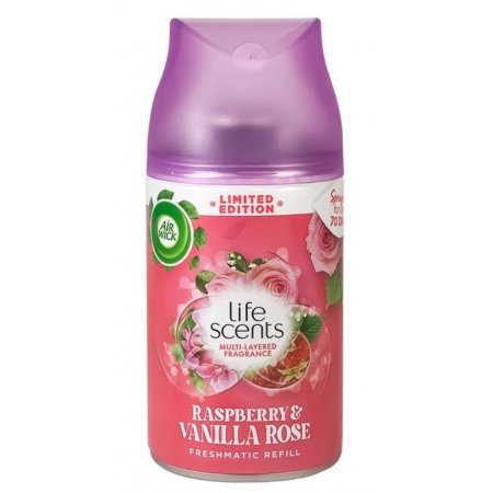 AIRWICK REFILL RASPBERRY & VANILLA ROSE 250ML