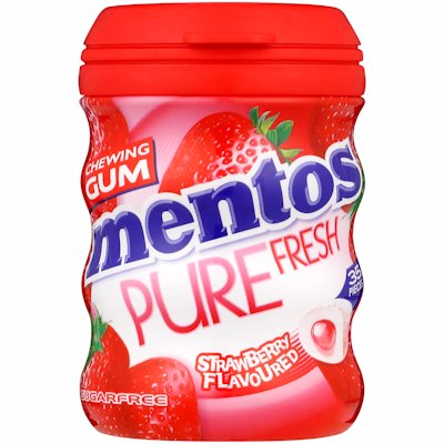 MENTOS GUM STRAWBERRY 61.25G