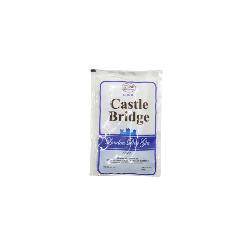 CASTLE BRIDGE DRY GIN 50ML