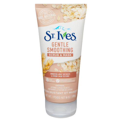 ST IVES GENTLE SMOOTHING SCRUB & MASK 170ML