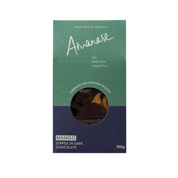 FAIRAFRIC MANGO DIPPED IN DARK CHOCOLATE 100G