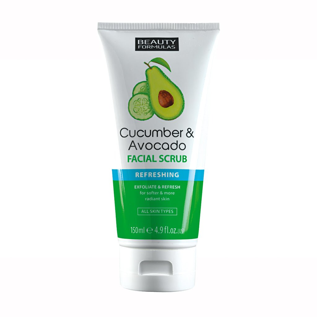 BEAUTY FORMULAS CUCUMBER & AVOCADO FACIAL SCRUB 150ML