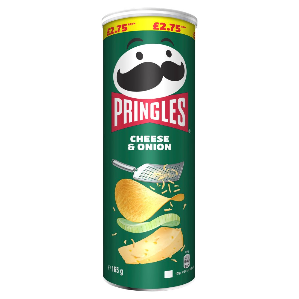 PRINGLES CHEESE & ONION 165G