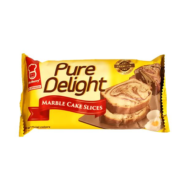 McBERRY PURE DELIGHT MARBLE CAKE SLICES 27G