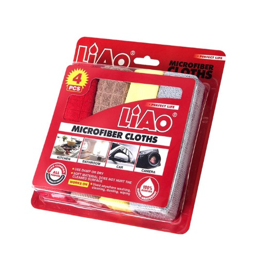 LIAO MICROFIBER CLOTHS AF-190 G130020 4PCS