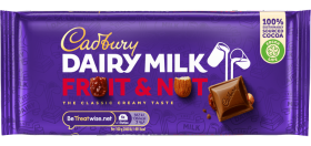 CADBURY FRUIT & NUT CHOCOLATE 110G