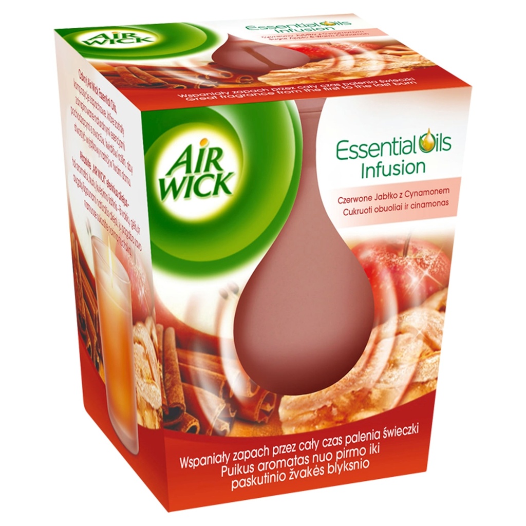 AIRWICK CANDLE SUGAR APPLE & WARM CINNAMON 105G