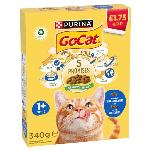 GO CAT TUNA & HERRING MIX 340G