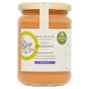 WAITROSE DUCHY ORGANIC PEANUT BUTTER 340G