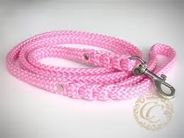PINK HEAVY LEASH WITH METAL HOOK