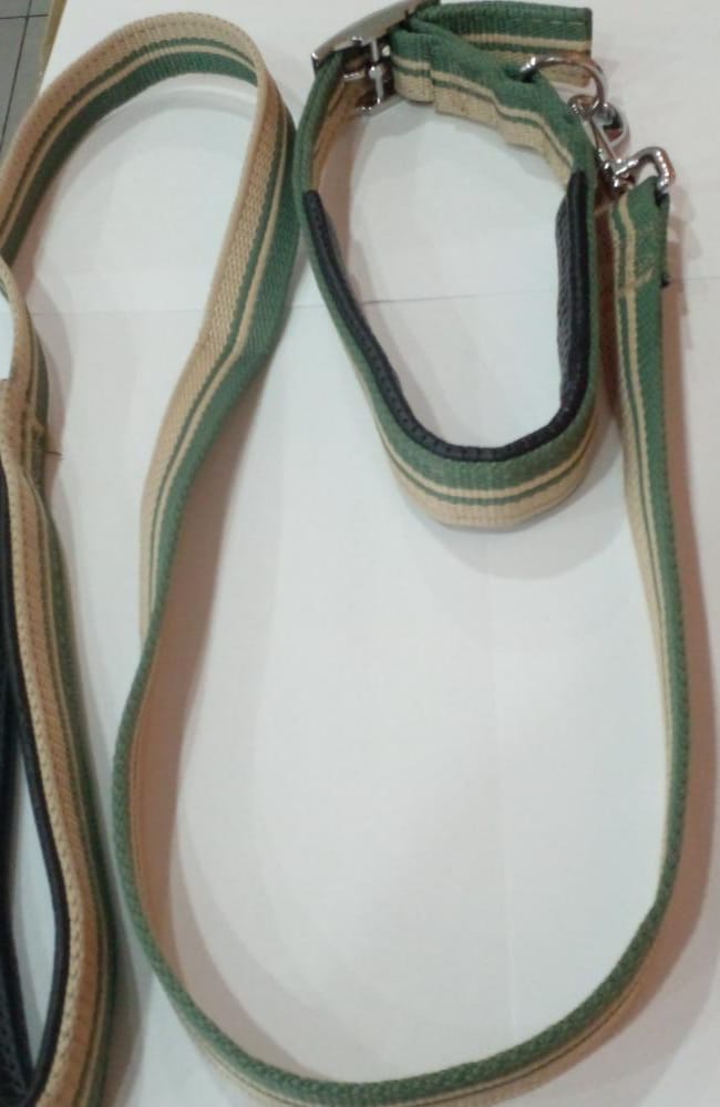 THICK PINK HEAVY LEASH WITH METAL CHAIN