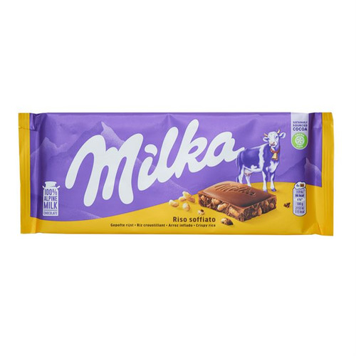 MILKA RICE CRISPY CHOCOLATE 100G