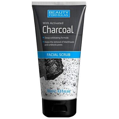 BEAUTY FORMULAS CHARCOAL FACIAL SCRUB 150ML