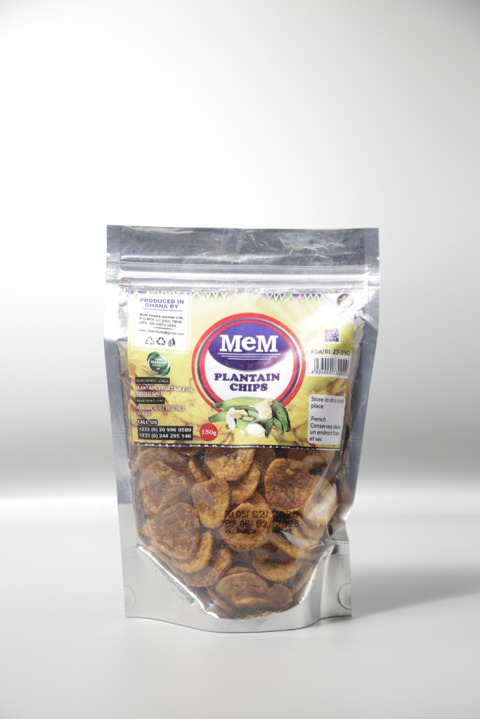MEM PLANTAIN CHIPS 150G