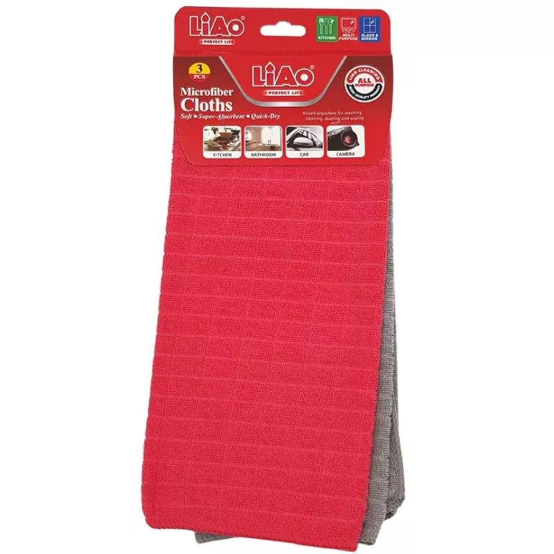 LIAO MICROFIBER CLOTHS AF-188/189 G130016/17 3PCS
