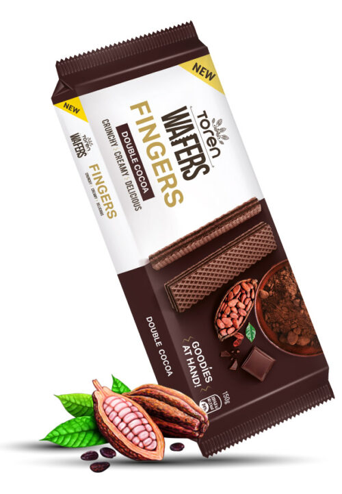 TOREN WAFERS FINGERS DOUBLE COCOA FLAVOR 140G