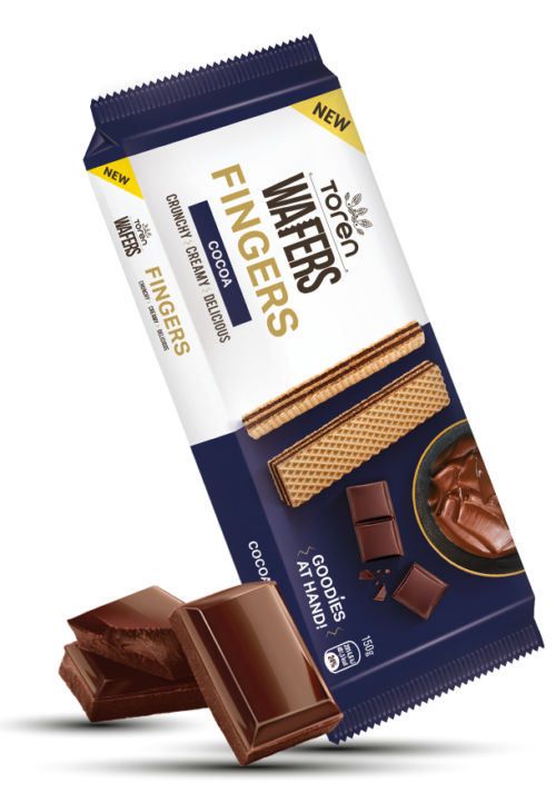 TOREN WAFERS FINGERS COCOA CREAM FLAVOR 140G