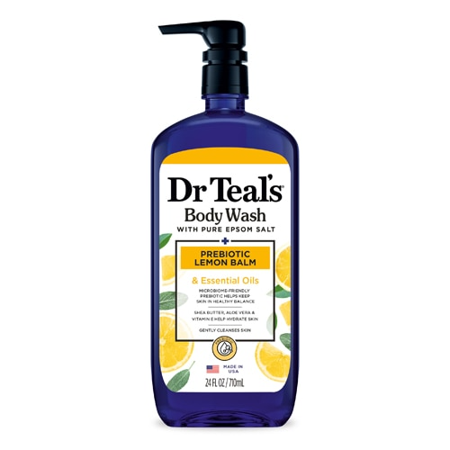 DR TEAL'S BODY WASH PREBIOTIC LEMON BALM 710ML
