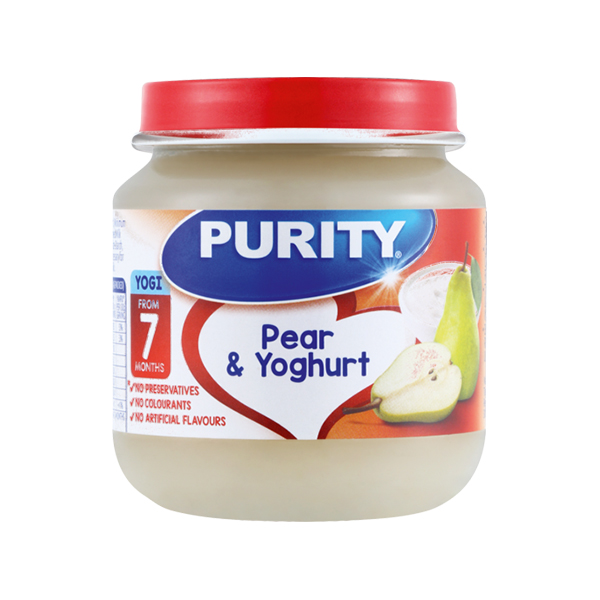 PURITY PEAR & YOGHURT CUSTARD 125ML