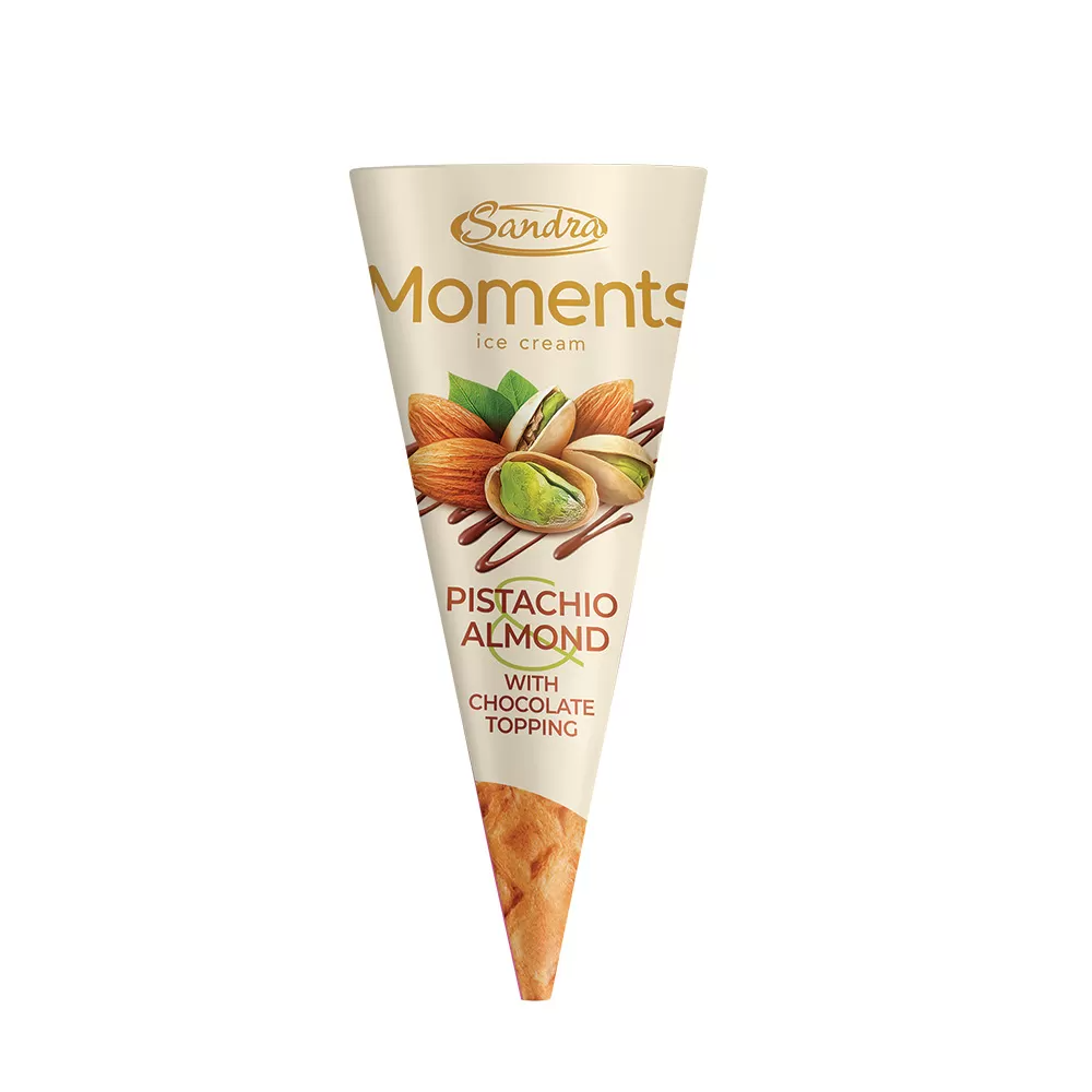 SANDRA MOMENTS CONE PISTACHIO & ALMOND 200ML
