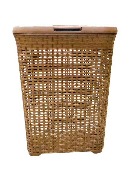 COLORED PLASTIC LAUNDRY BASKET