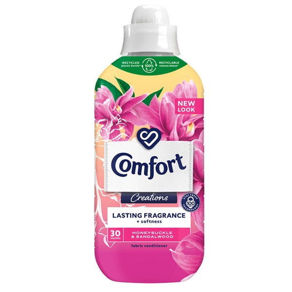 COMFORT HONEYSUCKLE & SANDALWOOD FABRIC SOFTENER 900ML