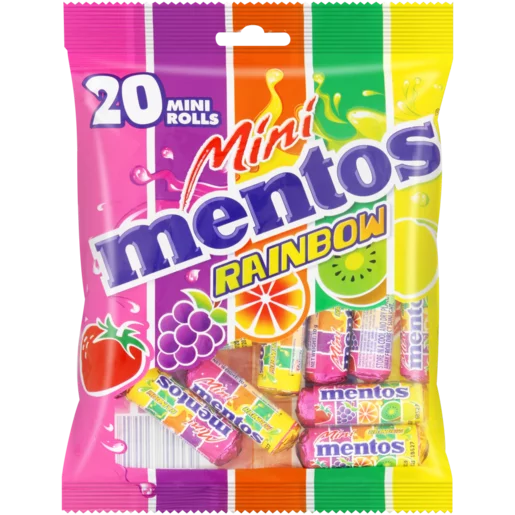 MENTOS MINI ASSORTED ROLLS 200G