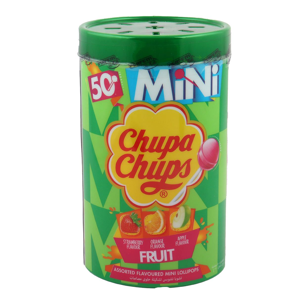 CHUPACHUP MINI TUBE ASSORTED LOLLIPOPS 300G