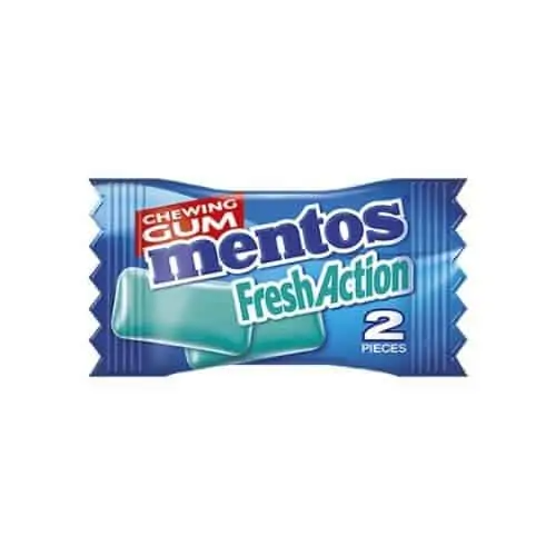 MENTOS FRESH ACTION GUM CUP PCS