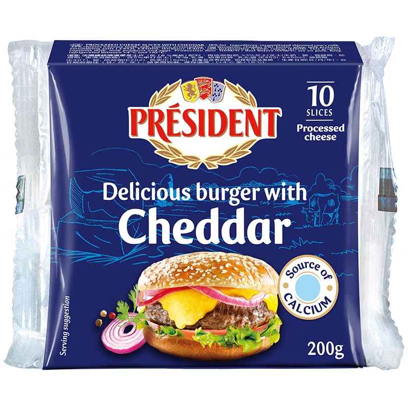 PRESIDENT CHEDDAR CHEESE 200G