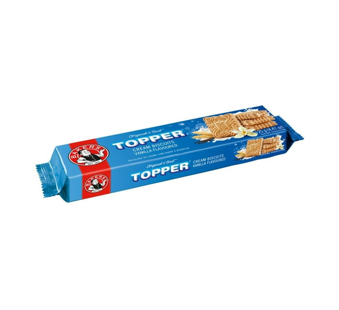 BAKERS TOPPER CREAM BISCUITS VANILLA 125G