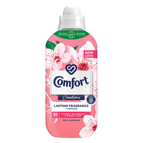 COMFORT CHERRY BLOSSOM & SWEET PEA FABRIC SOFTENER 900ML