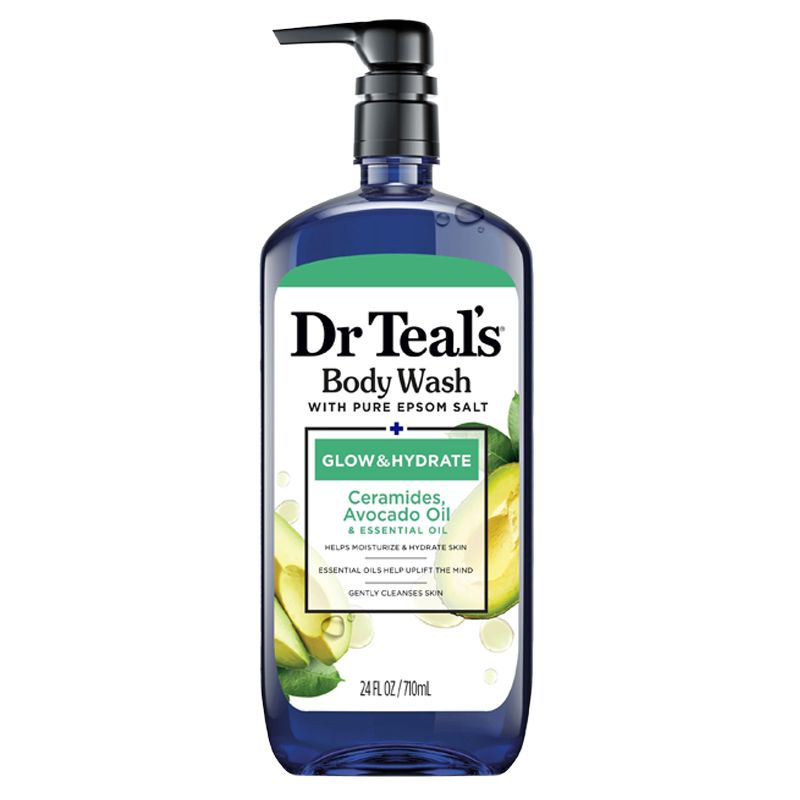 DR TEAL'S BODY WASH  GLOW & HYDRATE AVOCADO OIL 710ML