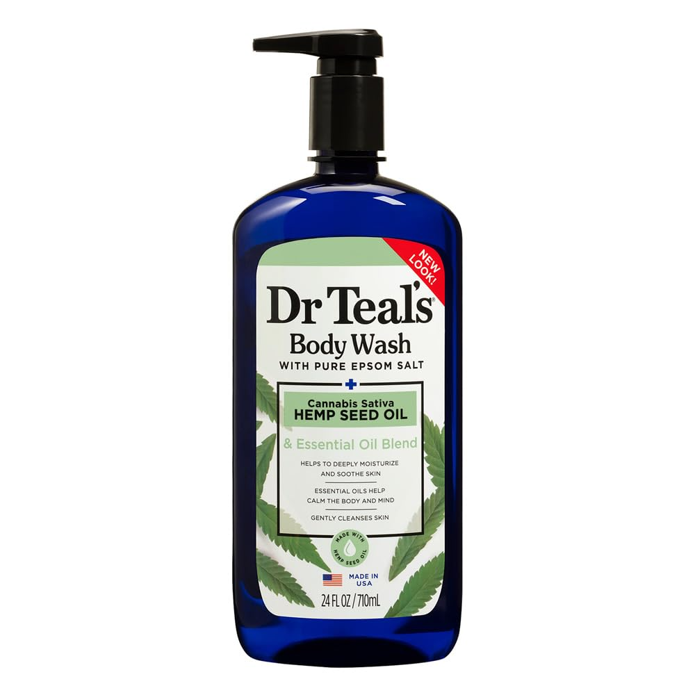 DR TEAL'S BODY WASH HEMP SEED OIL 710ML
