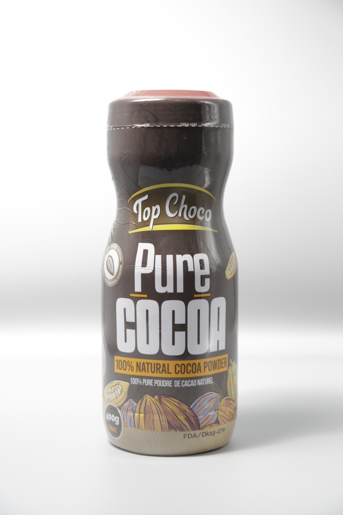 TOP CHOCO 100% PURE COCOA POWDER 400G