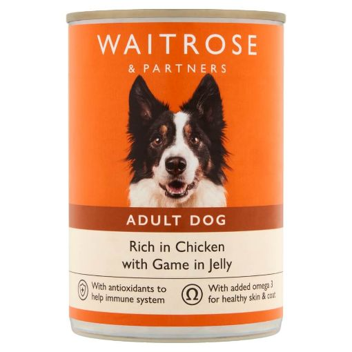 WAITROSE ADULT DOG RICH IN CHICKEN WITH GAME 400G