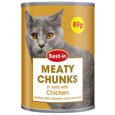 BEST-IN CAT FOOD MEATY CHUNKS WITH CHICKEN 400G
